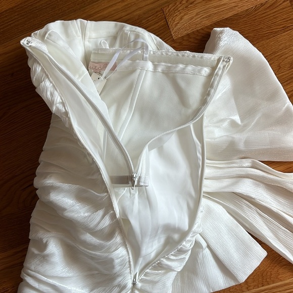 Anthropologie Hutch Gwen Strapless Bow Mini Dress Size 4 NWT - Picture 12 of 17